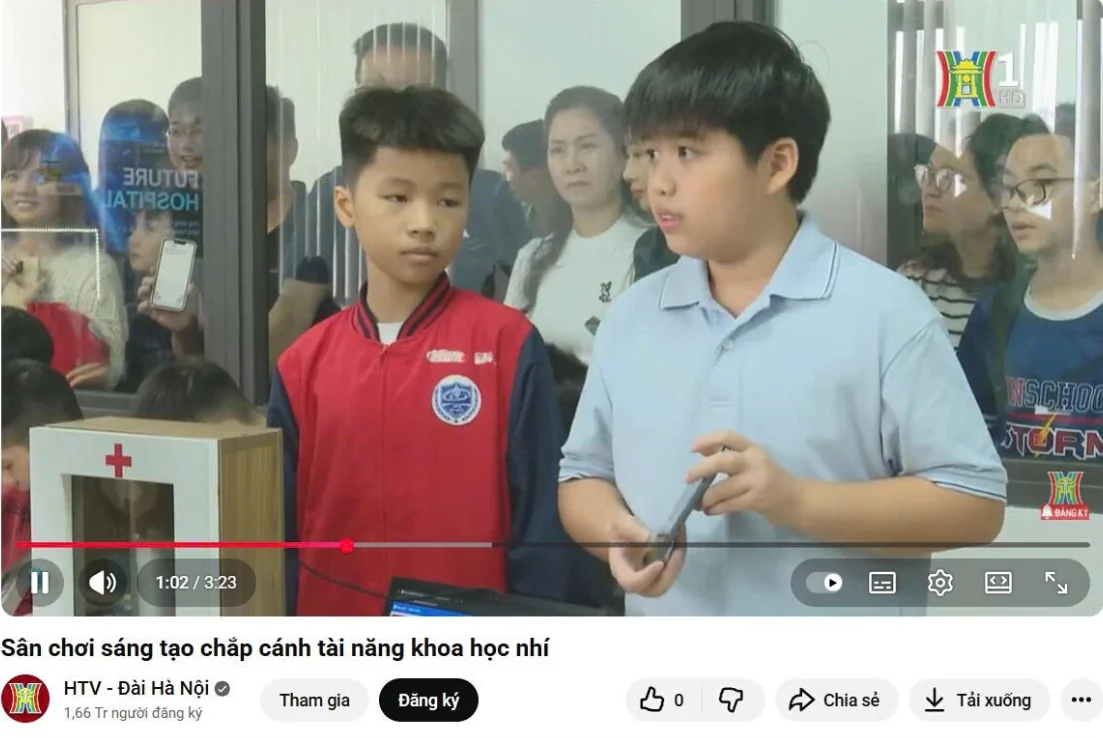 Học sinh xuất hiện trong chương trình của Đài Hà Nội